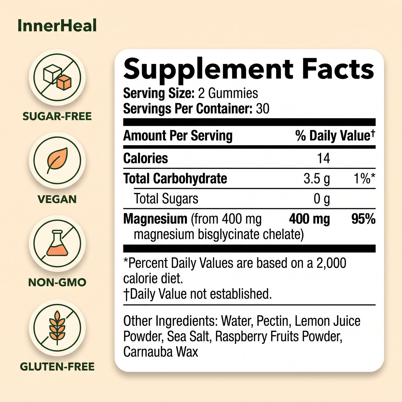 Magnesium bisglycinate gummies Inner Heal